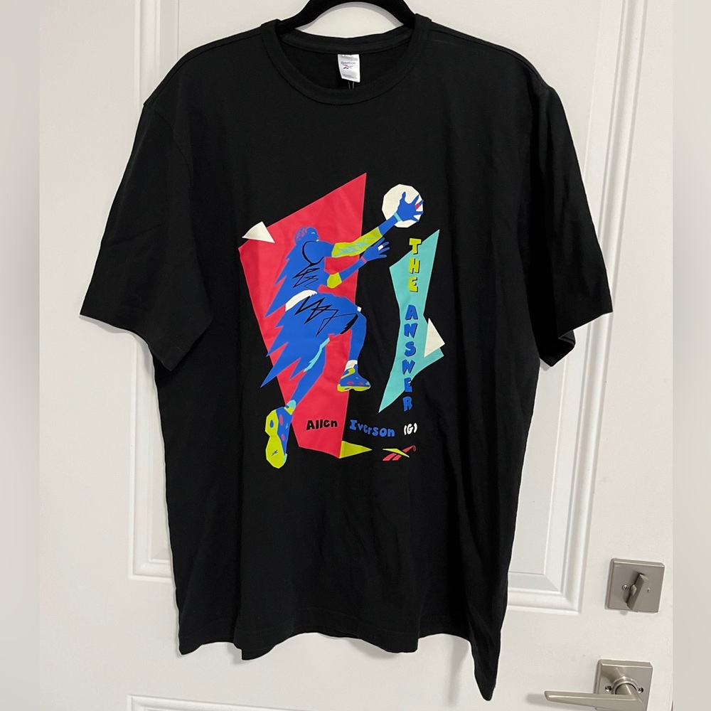 NWT - Reebok Allen Iverson Layup Short Sleeve T Shirt - Size M